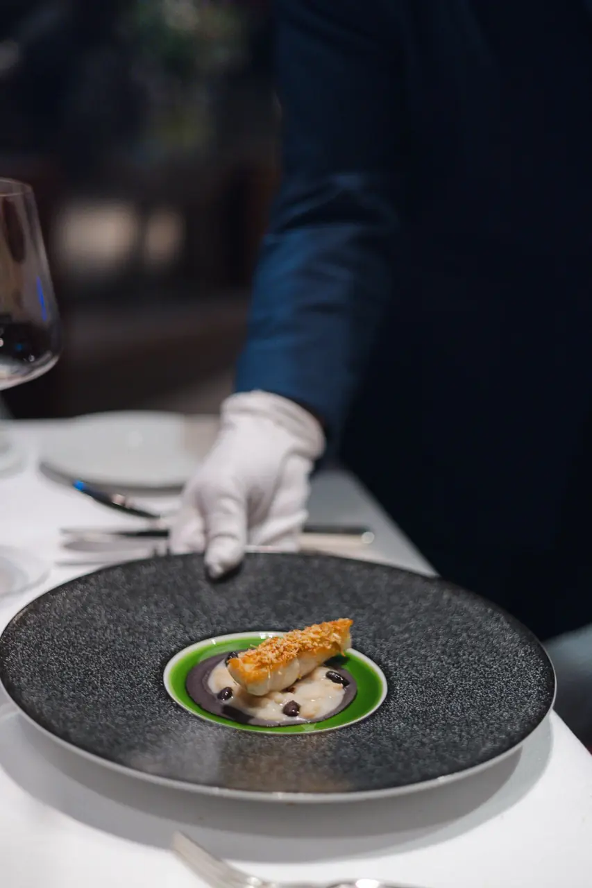 Close-up of refined culinary details