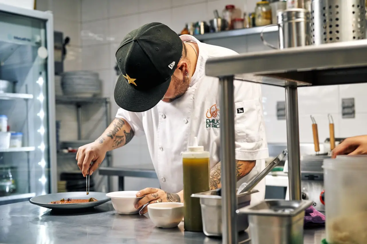 Chef Preparing Seafood